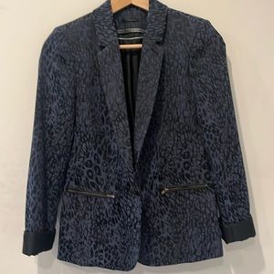 IKKS Metallic Leopard Print Blazer